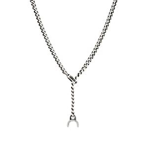 Good Art Hlywd Men's Sterling Silver Curb-chain Necklace - Silver