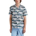Onia Men's Vacation Painterly-motif Cotton Camp-collar Shirt