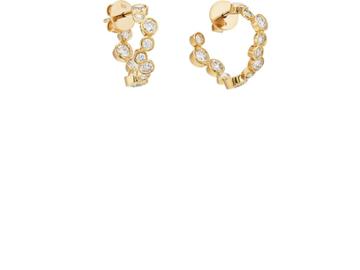 Pamela Love Fine Jewelry Women's Paillette Huggie Hoop Earrings