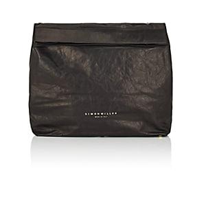 Simon Miller Women's Extra Large Leather Lunch Bag-black
