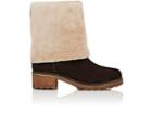 Mr & Mrs Italy Women's Suede & Shearling Ankle Boots