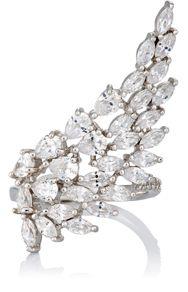 Fallon Monarch Cluster Wing Ring-colorless