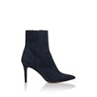 Barneys New York Women's Suede Ankle Boots - Navy