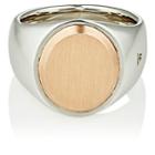 Tom Wood Women's Oval-face Signet Ring-silver