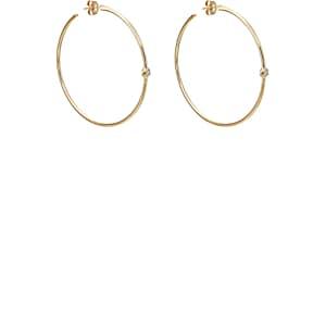 Carbon & Hyde Women's Rosette Hoop Earrings - Gold