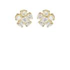 Jennifer Meyer Women's Diamond Flower Stud Earrings - Gold