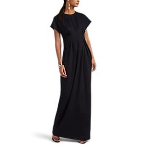 Lisa Perry Women's Ponte Flyaway Gown - Black