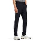 Valentino Men's Side-striped Worsted Wool-blend Slim Trousers - Navy