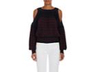 Sacai Women's Striped Cotton-cashmere Layered Sweater