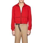Oamc Men's Compact Knit Crop Track Jacket-red