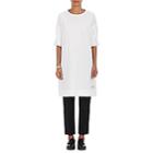 Regulation Yohji Yamamoto Women's Smocked-sleeve Cotton Tunic Shirt-white