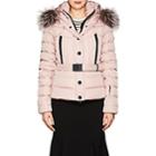 Moncler Women's Beverley Tech-faille Puffer Coat-pink
