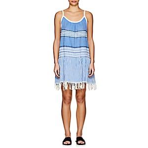 Lemlem Women's Izara Striped Cotton-blend Sun Dress - Blue