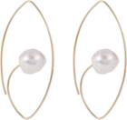 Hirotaka Women's South Sea Pearl & Gold Floating Earring