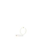 Shay Jewelry Women's 5 Baguette Pav Diamond Hoop Earrings - Gold