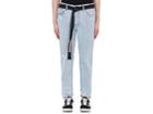 Off-white C/o Virgil Abloh Men's Temperature Distressed Straight Jeans