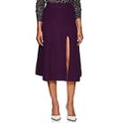 Altuzarra Women's Cavin Cashmere Slit Skirt-purple