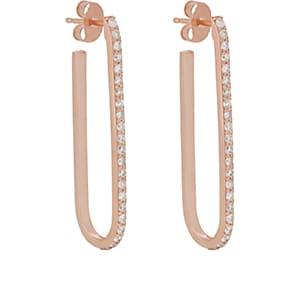 Carbon & Hyde Women's Pin Hoop Earrings-gold