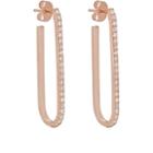 Carbon & Hyde Women's Pin Hoop Earrings-gold