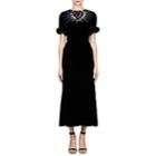 Fendi Women's Embellished Velvet Dress-black