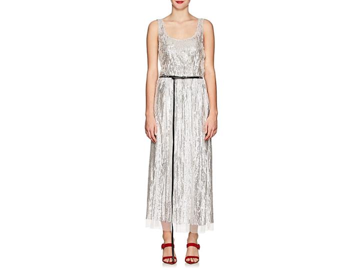 Marc Jacobs Women's Sequined Belted Midi-dress