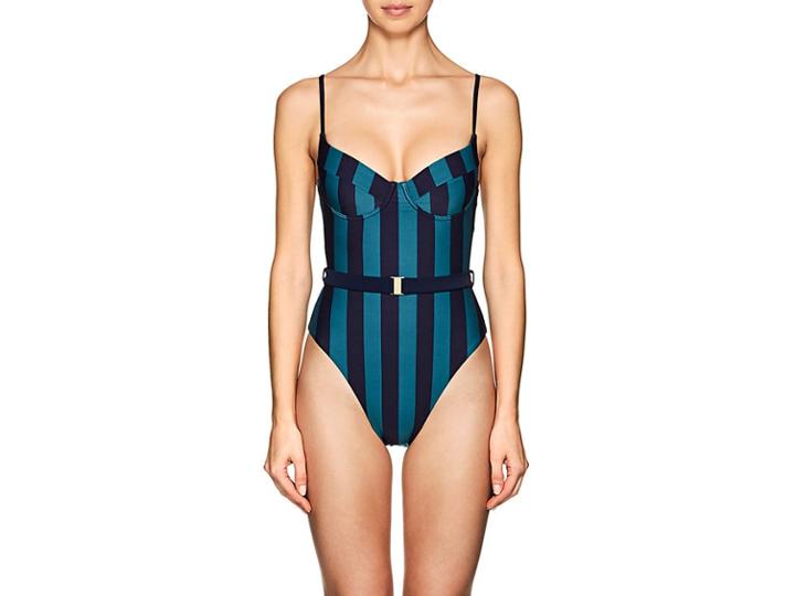 Onia Women's Danielle Striped One-piece Swimsuit