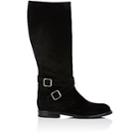 Manolo Blahnik Women's Campocross Suede Knee Boots-black Suede