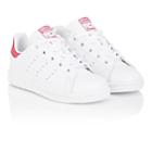 Adidas Kids' Stan Smith Leather Sneakers-ftwwht, Ftwwht, Bopink