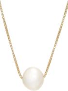 Loren Stewart Pearl Pendant On Gold Chain-colorless