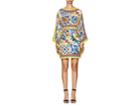 Dolce & Gabbana Women's Maioliche-tile-print Stretch-silk Sheath Dress