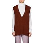 Calvin Klein 205w39nyc Men's Wool Oversized Sweatervest - Brown