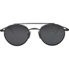 Thom Browne Men's Round Aviator Sunglasses-black