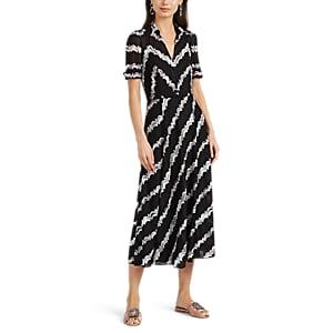 Missoni Women's Zigzag-striped Mixed-knit Dress - Wht.&blk.