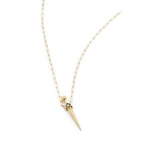 Cathy Waterman Women's Sword Pendant Necklace - Gold