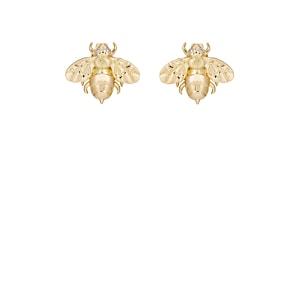 Brent Neale Women's Bee Small Stud Earrings-gold