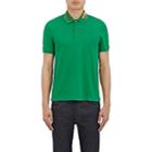 Gucci Men's Tiger-embroidered Cotton-blend Polo Shirt - Green