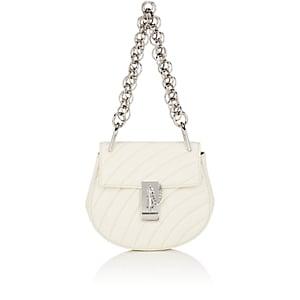 Chlo Women's Drew Bijou Small Leather Crossbody Bag-white