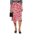 Isabel Marant Women's Cacia Silk Asymmetric Midi-skirt-pink