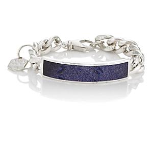 Ann Dexter-jones Women's Sandstone Id Bracelet-purple