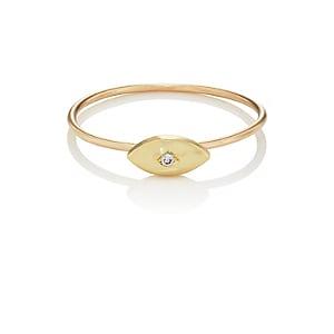 Jennifer Meyer Women's Mini Evil Eye Ring-gold