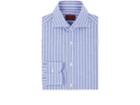 Isaia Men's Striped Cotton-linen Dress Shirt