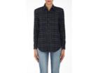 Saint Laurent Women's Nashville Plaid Flannel Blouse