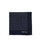 Ralph Lauren Purple Label Men's Diamond-print Silk Crepe Pocket Square - Navy