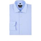 Barneys New York Men's Plaid Cotton Dress Shirt-lt. Blue