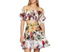 Dolce & Gabbana Women's Smocked Floral-print Cotton Crop Top