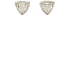 Malcolm Betts Women's Trillion-cut White Diamond Stud Earrings