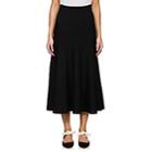 The Row Women's Alessia Wool-blend A-line Skirt-black