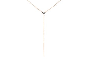 Lodagold Women's Heart Lariat Necklace