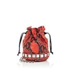Tomasini Women's Lucile Mini Leather Bucket Bag-red