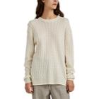 The Row Women's Cable-knit Cashmere-silk Sweater - Ivorybone